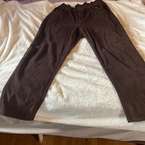 dark brown corduroy pants